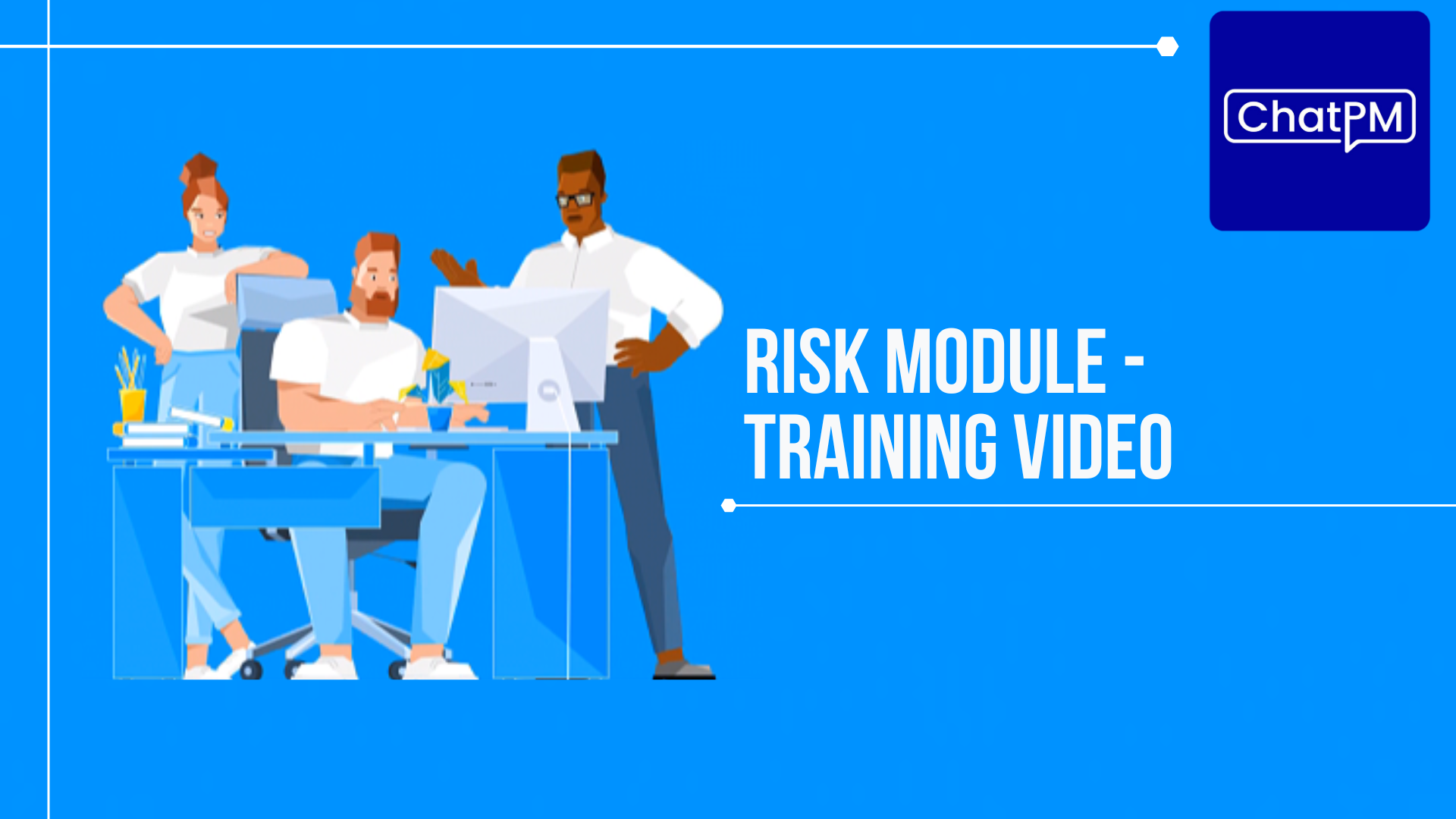 Team members discussing the risks of the Intelligent Virtual Assistant."